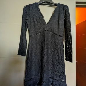 Express Black lace dress